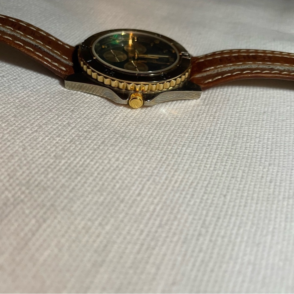 Vintage 90s Nautica Emerald Dial Quartz Diver Watch Used needs battery - Picture 8 of 9